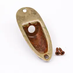 AGP â„¢ - FENDER Â® STRATOCASTER Â® STRAT Â® AGED RELIC NICKEL JACK PLATE #6112520