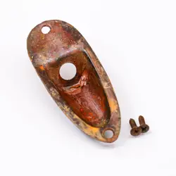 AGP â„¢ - FENDER Â® STRATOCASTER Â® STRAT Â® AGED RELIC NICKEL JACK PLATE #6112518