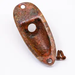 AGP â„¢ - FENDER Â® STRATOCASTER Â® STRAT Â® AGED RELIC NICKEL JACK PLATE #611251