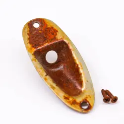 AGP â„¢ - FENDER Â® STRATOCASTER Â® STRAT Â® AGED RELIC NICKEL JACK PLATE #6112534