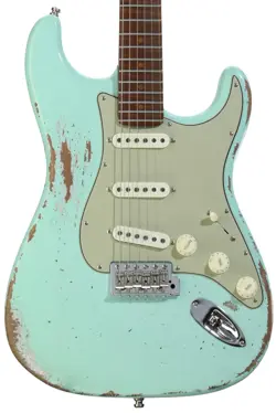 FENDER CUSTOM SHOP GT11 DELUXE STRATOCASTER ELECTRIC GUITAR - SURF GREEN, HEAVY