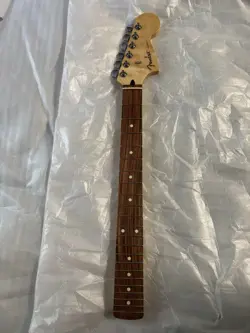 GENUINE FENDER JAGUAR NECK MIM MINT CONDITION WITH TUNERS