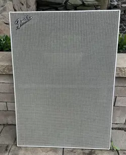 ORIGINAL VINTAGE FENDER BAFFLE BOARD. 1968-70 2X12 BASSMAN BANDMASTER CABINET.