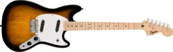 SQUIER BY FENDER SONIC MUSTANG ELECTRIC GUITAR 2-COLOR SUNBURST USED