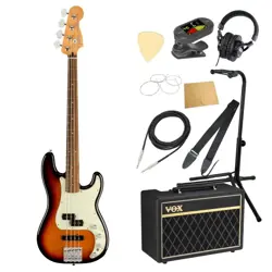 ELECTRIC BASS INTRODUCTORY SET FENDER PLAYER PLUS PRECISION 3TSB VOX AMPLIFIER 1