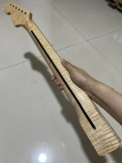 AAAA ROSEWOOD 22FRETS FENDER STRAT GLOSS FLAME MAPLE DIY ELECTRIC GUITAR NECK