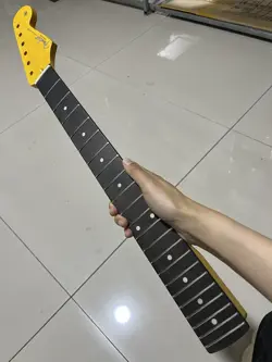 ROSEWOOD STAINLESS STEEL 22FRET FENDER STRAT YELLOW  MAPLE ELECTRIC GUITAR NECK