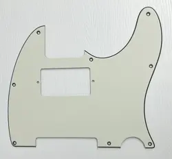 PICKGUARD COMPATIBLE FOR FIT FENDER TELECASTER 8 HOLE HUMBUCKER GUITAR PARCHMENT