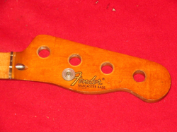 FENDER 1973 MAPLE TELECASTER BASS NECK