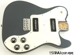 USA FENDER CHRIS SHIFLETT CLEAVER DELUXE TELE LOADED BODY NITRO CHARCOAL FROST