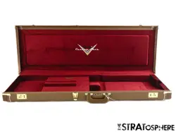 FENDER CUSTOM SHOP STRATOCASTER TELE G+G BROWN HARDSHELL CASE, 1959 RELIC STRAT!