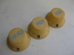 USA FENDER CUSTOM SHOP STRATOCASTER GUITAR KNOBS SET FOR PROJECT UPGRADE