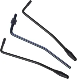 BLACK TREMOLO ARM 3-PACK FOR FENDER STRATOCASTER & SQUIER - 5MM & 6MM