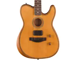 FENDER ACOUSTASONIC TELECASTER ACOUSTIC-ELECTRIC GUITAR - AGED NATURAL
