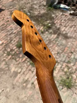 STAINLESS STEEL 22FRET FENDER STRAT GLOSS ROASTED MAPLE ELECTRIC GUITAR NECK