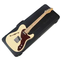 ELECTRIC GUITAR FENDER USA AMERICAN DELUXE TELECASTER THINLINE OLYMPIC W #PF37XH