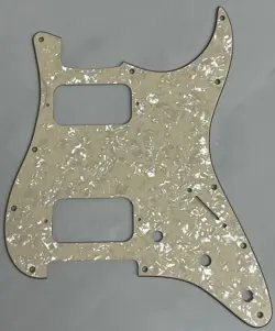 FOR FENDER DELUXE SERIES STRATOCASTER HH GUITAR PICKGUARD IVORY WHITE PEARL