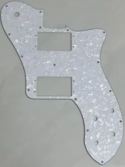 CUSTOM FOR FENDER US 72 TELECASTER DELUXE RE-ISSUE GUITAR PICKGUARD WHITE PEARL