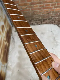 STAINLESS STEEL 22FRETS FENDER STRAT GLOSS MAPLE ELECTRIC GUITAR NECK 25.5INCHE