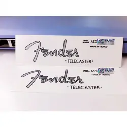 2PC FENDER STRATOCASTER GUITAR WATERSLIDE TRANSFER HEADSTOCK DECALS STICKER COOL