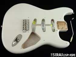 USA FENDER ERIC JOHNSON STRAT BODY & HARDWARE AMERICAN WHITE BLONDE