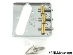 USA FENDER CUSTOM SHOP 51 NOCASTER NOS BRIDGE, CHROME BRASS 1951