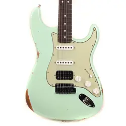 FENDER CUSTOM SHOP CUSTOM DELUXE HSS STRATOCASTER RELIC AGED SURF GREEN