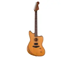 OPEN BOX FENDER ACOUSTASONIC JAZZMASTER ACOUSTIC-ELECTRIC GUITAR - AGED NATURAL