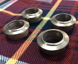 VINTAGE 1970S FENDER BASS NICKEL TUNER FERRULES/ BUSHINGS~PRECISION,JAZZ,MUSTANG
