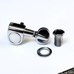 SINGLE FENDER SQUIER MINI STRAT 2 PIN TUNERS/TUNING MACHINE KEYS CHROME FINISH