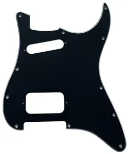 GUITAR PICKGUARD FOR US FENDER STRATOCASTER HS 11 HOLE STRAT,3 PLY BLACK