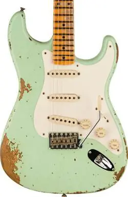 FENDER CUSTOM SHOP 1957 STRATOCASTER HEAVY RELIC ELECTRIC GUITAR - AGED SURF