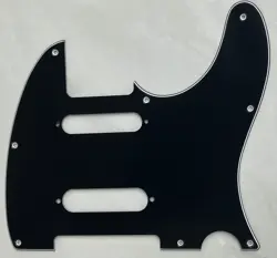 CUSTOM FOR FENDER TELECASTER NASHVILLE TELE SS GUITAR PICKGUARD 3-PLY BLACK