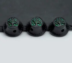 TREE OF LIFE TOP GUITAR CONTROL KNOBS IN BLACK FIT FENDER,IBANEZ,PEAVEY,EPIPHONE