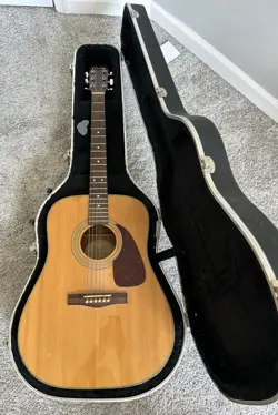 2003 FENDER DG-20S NAT GUITAR-NATURAL FINISH (FREEDOM SKB CASE)