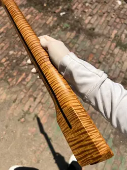 REVERSE HEADSTOCK 22FRETS FENDER TELE ROASTED FLAME MAPLE ELECTRIC GUITAR NECK.