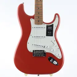 FENDER LIMITED EDITION PLAYER STRATOCASTER FIESTA RED USED ALDER W/SOFT CASE