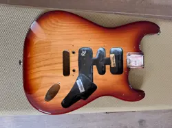 2012 FENDER USA AMERICAN STANDARD STRATOCASTER ELECTRIC GUITAR BODY SIENNA