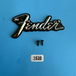 FENDER FRONTMAN 15B BASS AMP USED PART: CABINET FRONT PLASTIC EMBLEM BADGE TAG