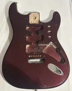 2001 FENDER STRATOCASTER STANDARD MIM BODY MIDNIGHT WINE ALDER