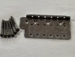 2001 FENDER STRATOCASTER STANDARD CHROME BRIDGE PLATE SIX-POINT 2-1/16