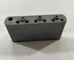 2001 FENDER STRATOCASTER STANDARD TAPERED ALLOY TREMOLO BLOCK GREY W/ HW