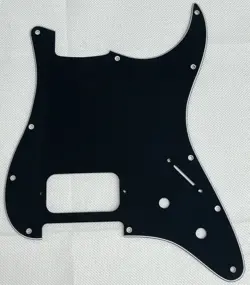 BLACK 3 PLY FOR FIT FENDER STRATOCASTER START SINGLE HUMBUCKER GUITAR PICKGUARD
