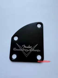 ETCHED NECK PLATED FENDER STRATOCASTER TELECASTER CUSTOMSHOP GUITARBASS BLACK MU