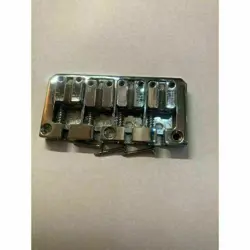 BASE BRIDGE SILVER CHROME 4-STRING BASS BRIDGE 20MM FENDER PITCH DURABLE