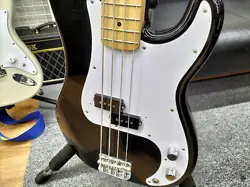 FENDER HYBRID 50S P BASS USED ALDER BODY MAPLE NECK MAPLE FINGERBOARD BLACK