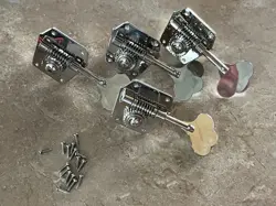 FENDER VINTERA ROAD WORN 50S JAZZ BASS TUNERS CHROME PRECISION SET