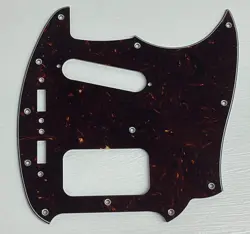 PICKGUARD COMPATIBLE FOR FIT FENDER KURT COBAIN MUSTANG GUITAR BROWN TORTOISE