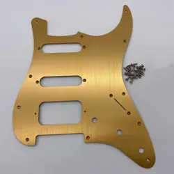SSH 11 HOLE ST GUITAR PICKGUARD GOLD ALUMINUM ANODIZED MODERN STYLE FOR FENDER