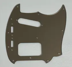 PICKGUARD COMPATIBLE FOR FIT FENDER KURT COBAIN MUSTANG GUITAR ACRYLIC GOLD